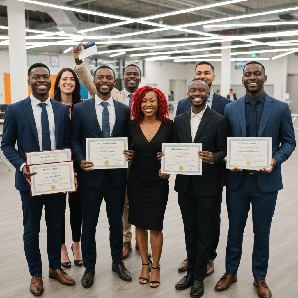 Program graduates celebrating success